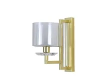 NEWPORT 4400 4401/A mat.gold , Бра, Matte gold Clear crystal Clear glass L15*H30*Sp27 cm