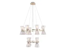 NEWPORT 3610 3618/S gold new , Люстра, Gold Shade clear glass D85*H26,5 cm E14 16*40W