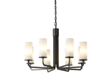 NEWPORT 35100 35108/C , Люстра, Black+gold Matt glass D75*H51/150 cm E14 8*40W