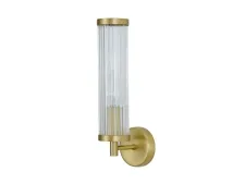NEWPORT 3720 3721/A brass , Бра, Brass Clear glass L6,2*H28,8*Sp10,5 cm E14 1*25W