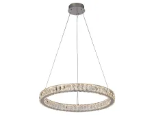 NEWPORT 8580 8580/60 C chrome , Люстра, Chrome Сlear crystal D60*H5,5/500 cm LED 42W 3100-4000K 4400Lm