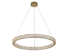 NEWPORT 8580 8580/80 C gold , Люстра, Gold 8240 Сlear crystal D80*H5,5/500 cm LED 56W 3100-4000K 5900Lm