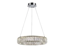 NEWPORT 8240 8240/40 chrome , Люстра, Chrome Clear crystal D40*H7,6/500 cm LED 24W 3100K 2640Lm